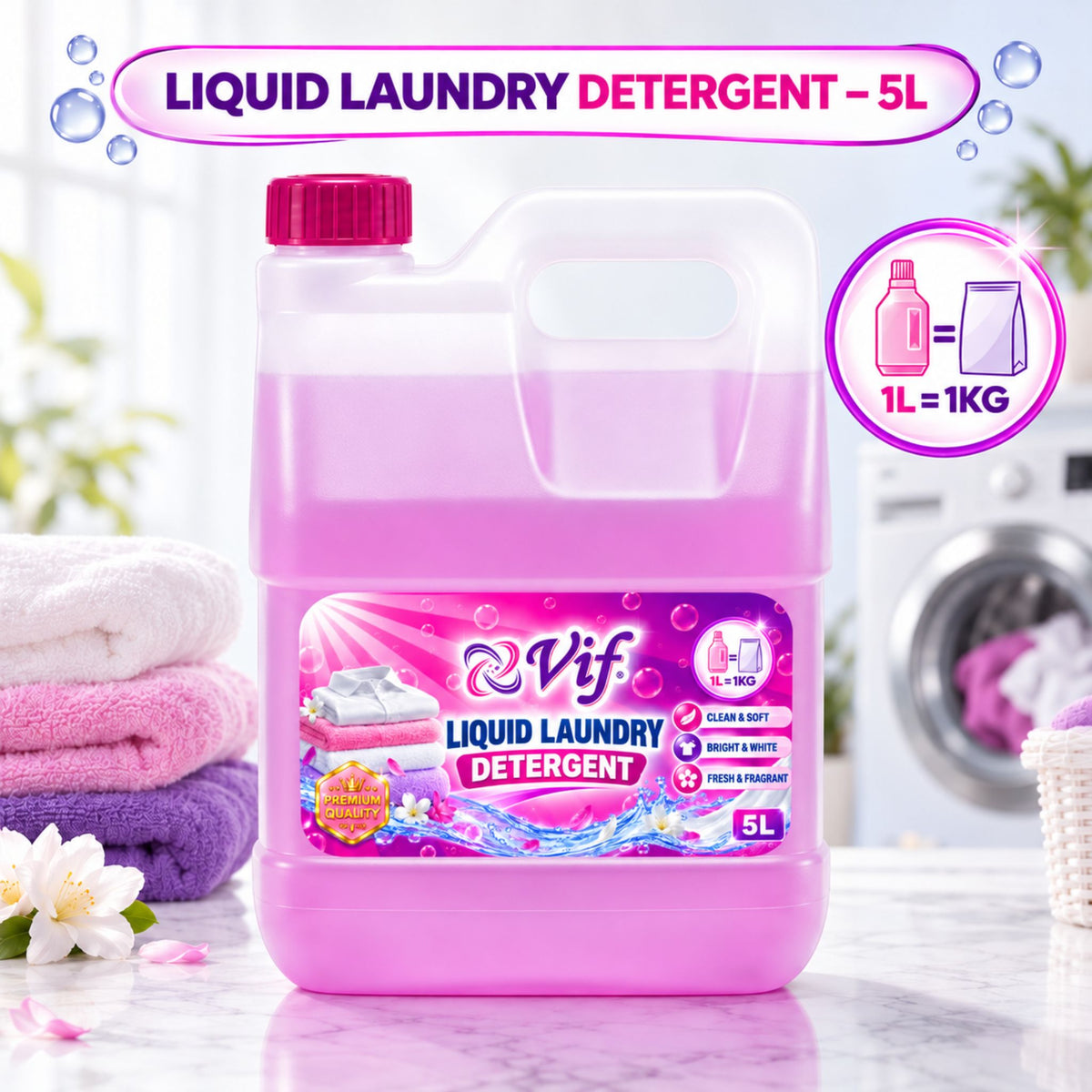 VIF Liquid Laundry Detergent 5L