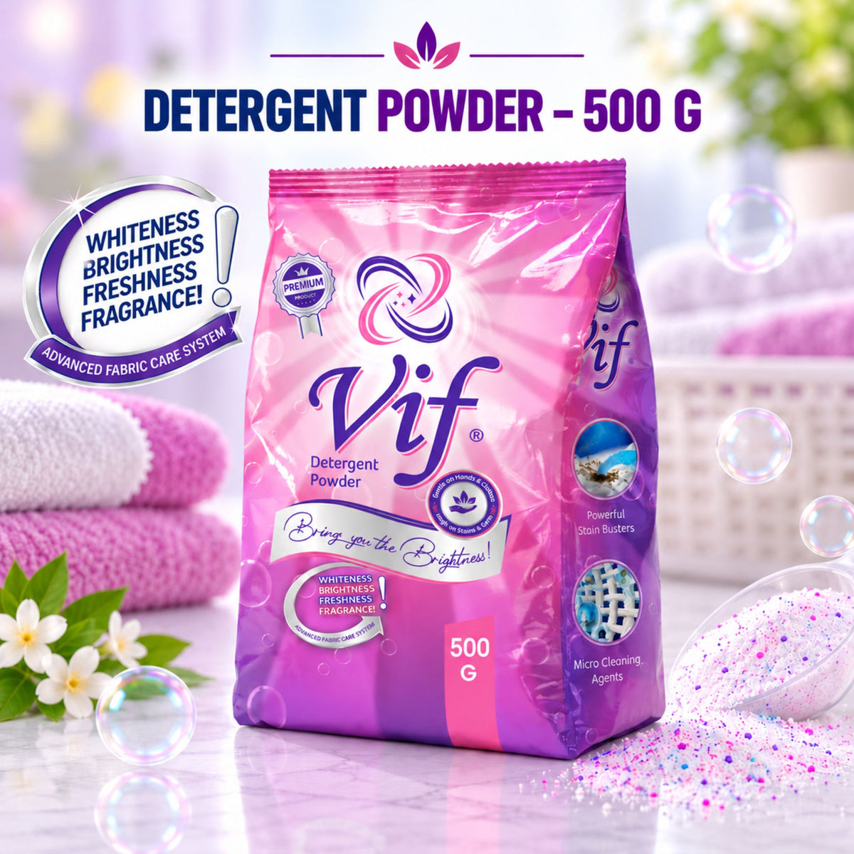 VIF Detergent Powder 500G