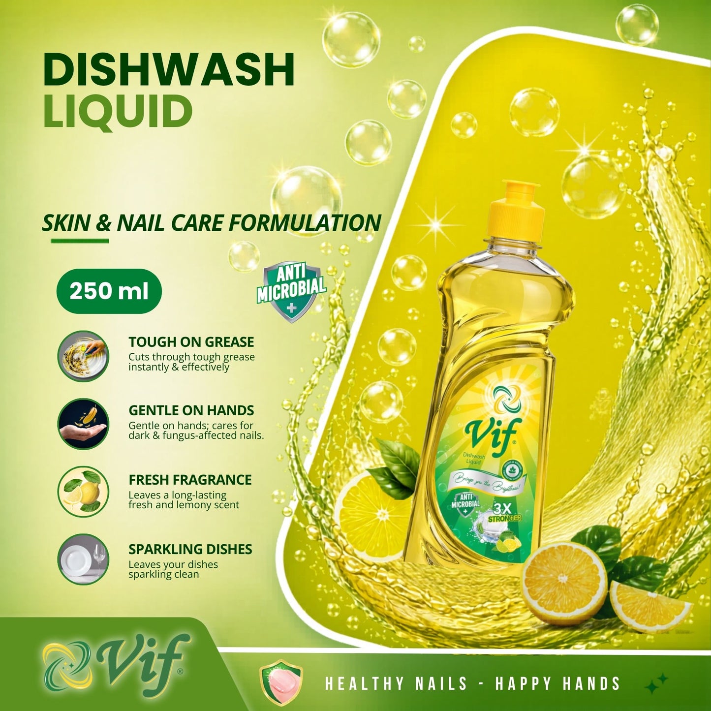 VIF Dishwash Liquid 250ml