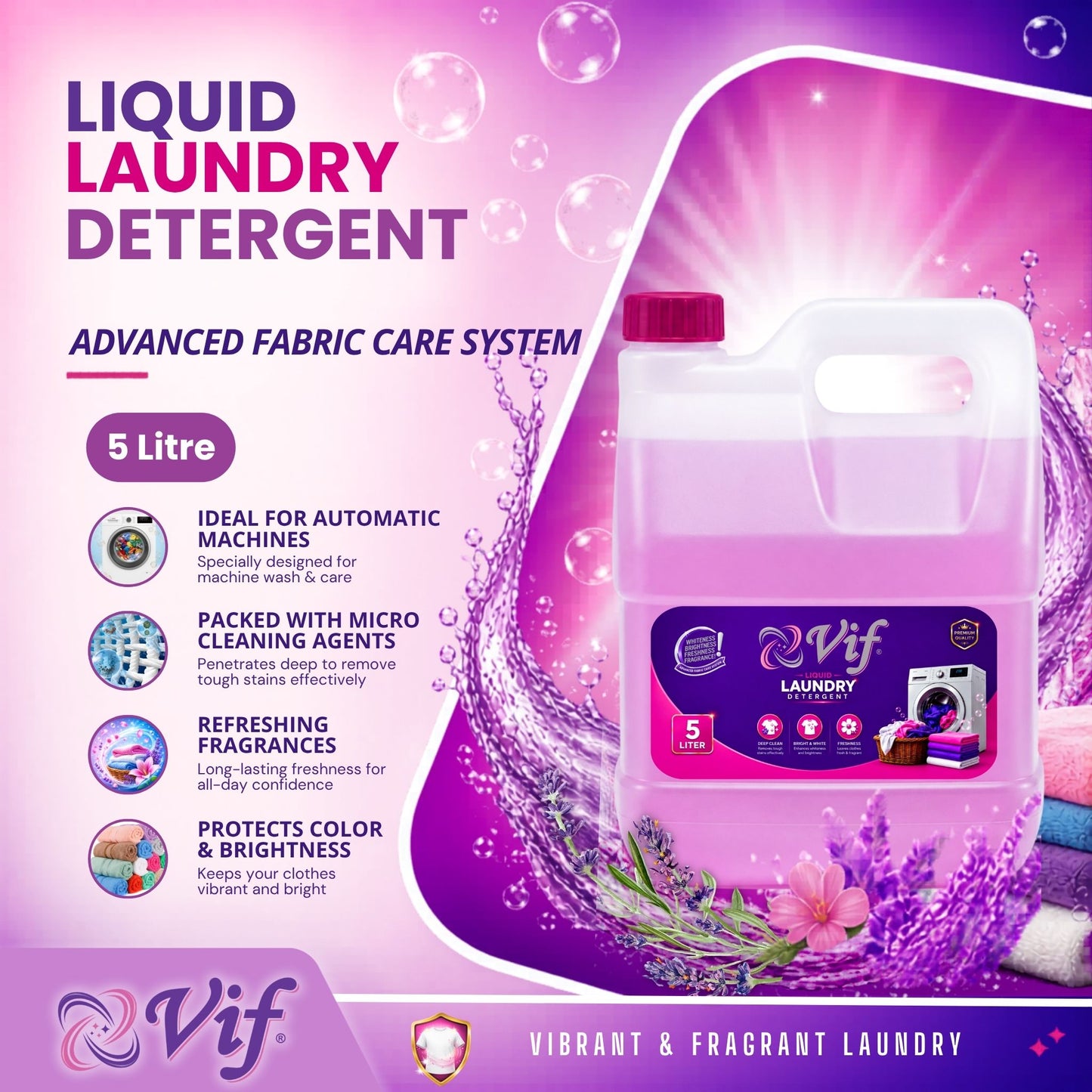 VIF Liquid Laundry Detergent 5Litre